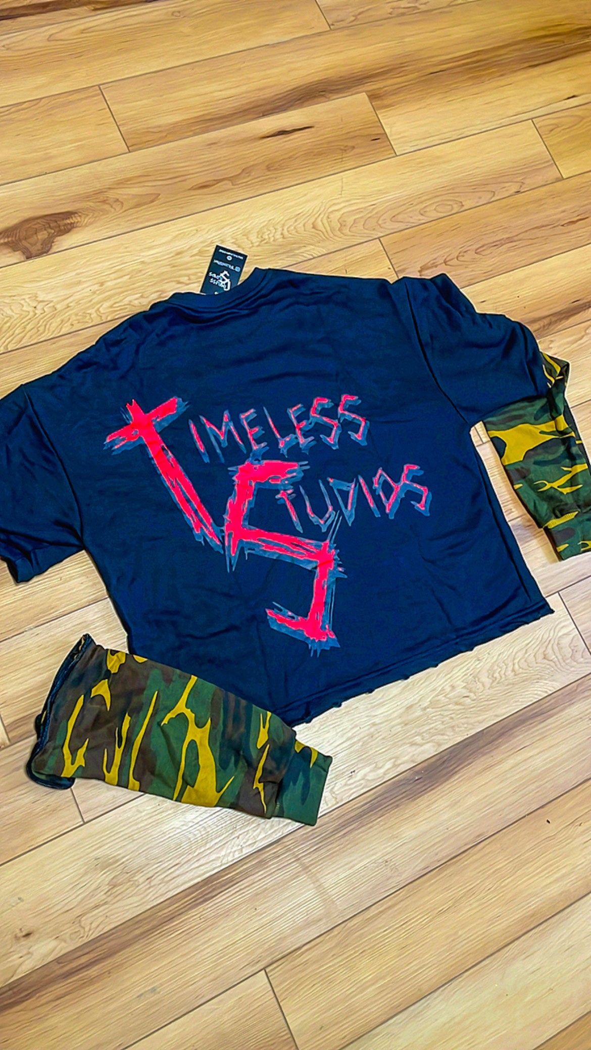 "STOP WAR" DETACHABLE SLEEVE TEE