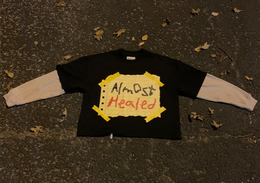"ALMOST HEALED" DOUBLE LAYERED TEE